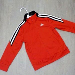 Adidas Boys Jacket Size 5 Full Zip Active Tracksuit Top